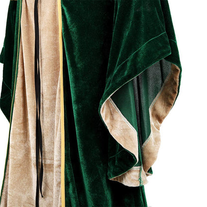 Black Women's Medieval Renaissance Costume Velvet Queen Dresses