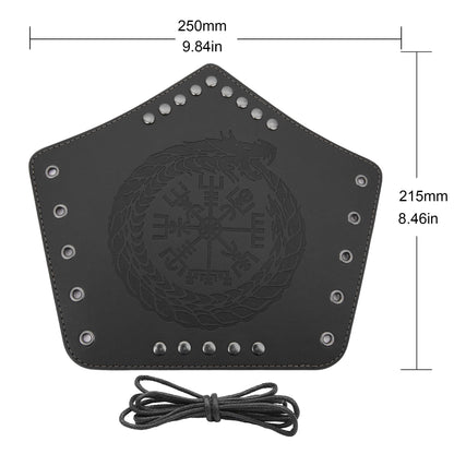Leather Gauntlet Wristband Medieval Bracers Viking Wrist Guards Archery Guards Bracers Wide Arm Armor Cuff for Women Men 2PCS Knight Wrist Bracers