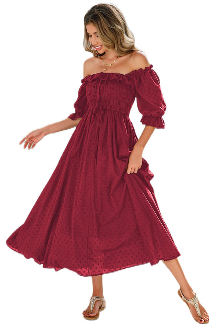 Half Sleeve Linen Dress