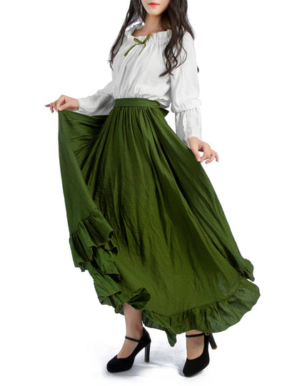 Ruched-Middle Gathered-Sleeve Underdress