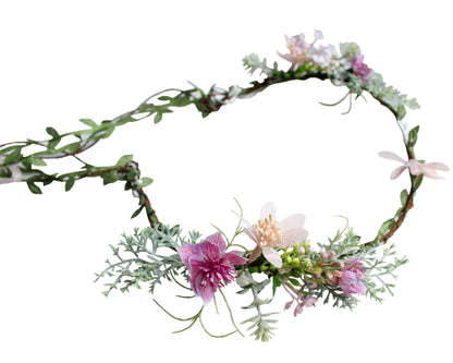 Vivivalue Floral Crown Girl Floral Headband Flower Headpiece Halo Wedding Party Photos I
