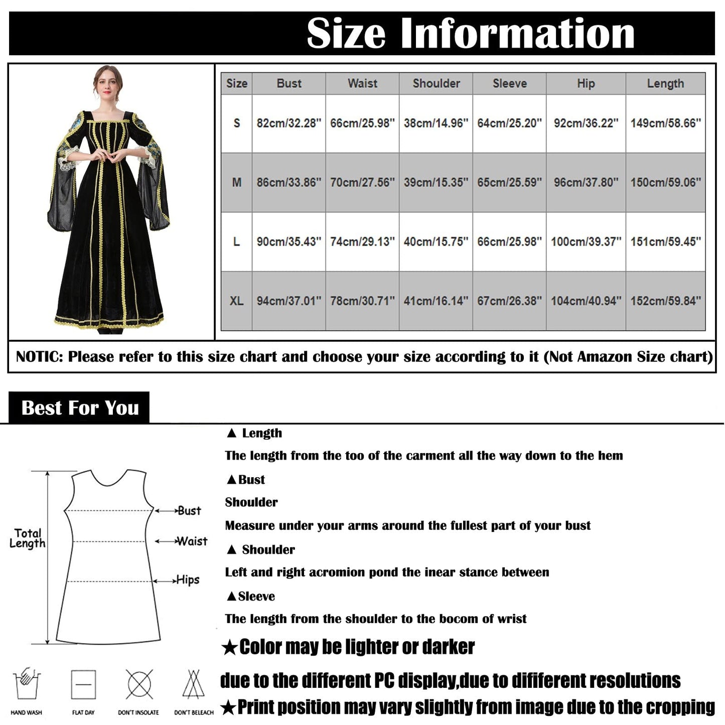 Wine Gothic Witch Medieval Wedding Dress Renaissance Dress for Women