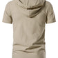Modern Hemmed Summer Weight Cotton Tunic with Hood