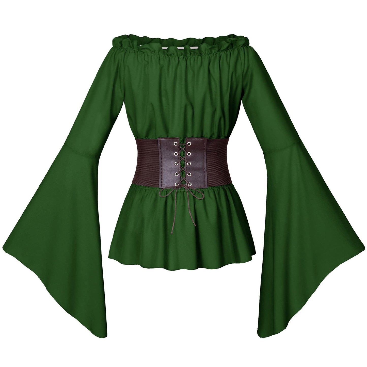 Irtysh Womens Renaissance Victorian Peasant Ruffle