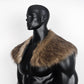L'VOW Men's Viking Fur Collar Medieval Renaissance Wrap King Warrior Cape Shawl Halloween LARP Winter Cosplay Costume Brown-1
