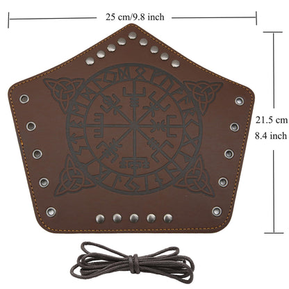 GelConnie Leather Gauntlet Wristband Viking Leather Arm Guard Medieval Armor Bracers Leather Armband Wrist Guards Cosplay Black Leather Bracers