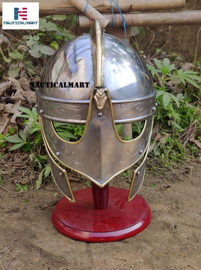 Viking Wolf Ancient Armor Helmet Handcrafted