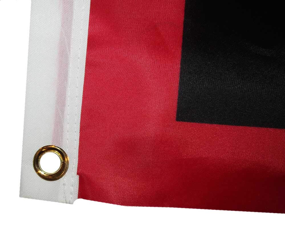 Trade Winds 3x5 Viking Raven Red Black 150D Woven Polyester Nylon Flag 3'x5' Banner Grommets Heavy (UV Fade Proof Heavy Duty Wind Resistant Fabric)