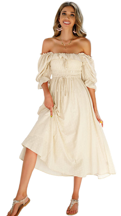 Half Sleeve Linen Dress