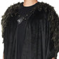Costume Culture Men's Big Medieval Cape Adult Deluxe Standard Black