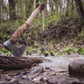 AX-7000 Custom Gift Forged Carbon Steel Viking Axe with Rose Wood Shaft, Viking Bearded Camping Axe (AX-7000) (AX-7000) AX-7000