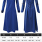 Wine Medieval Linen Dress for Women with Lace Up Costume