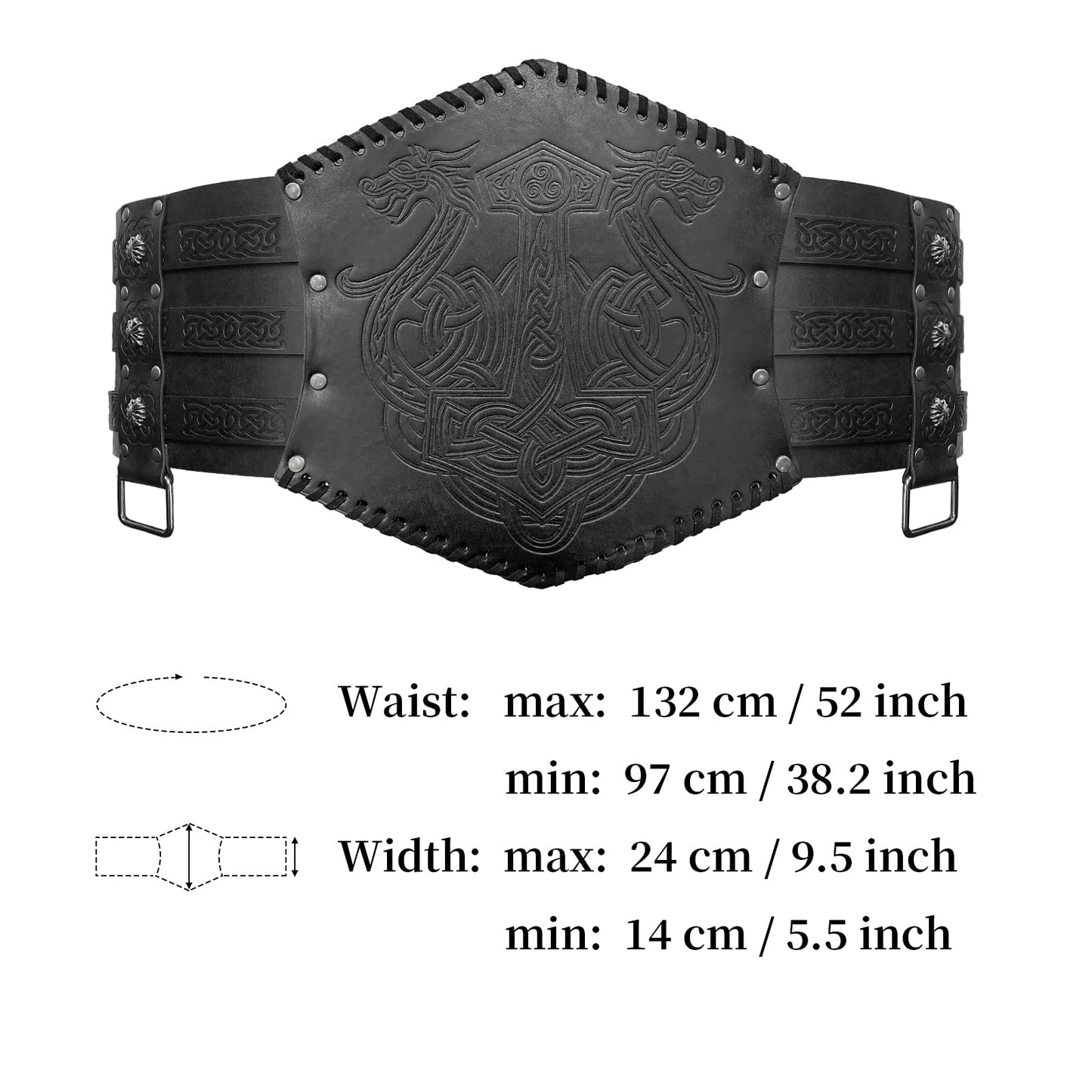 HiiFeuer Viking Embossed Waist Armor