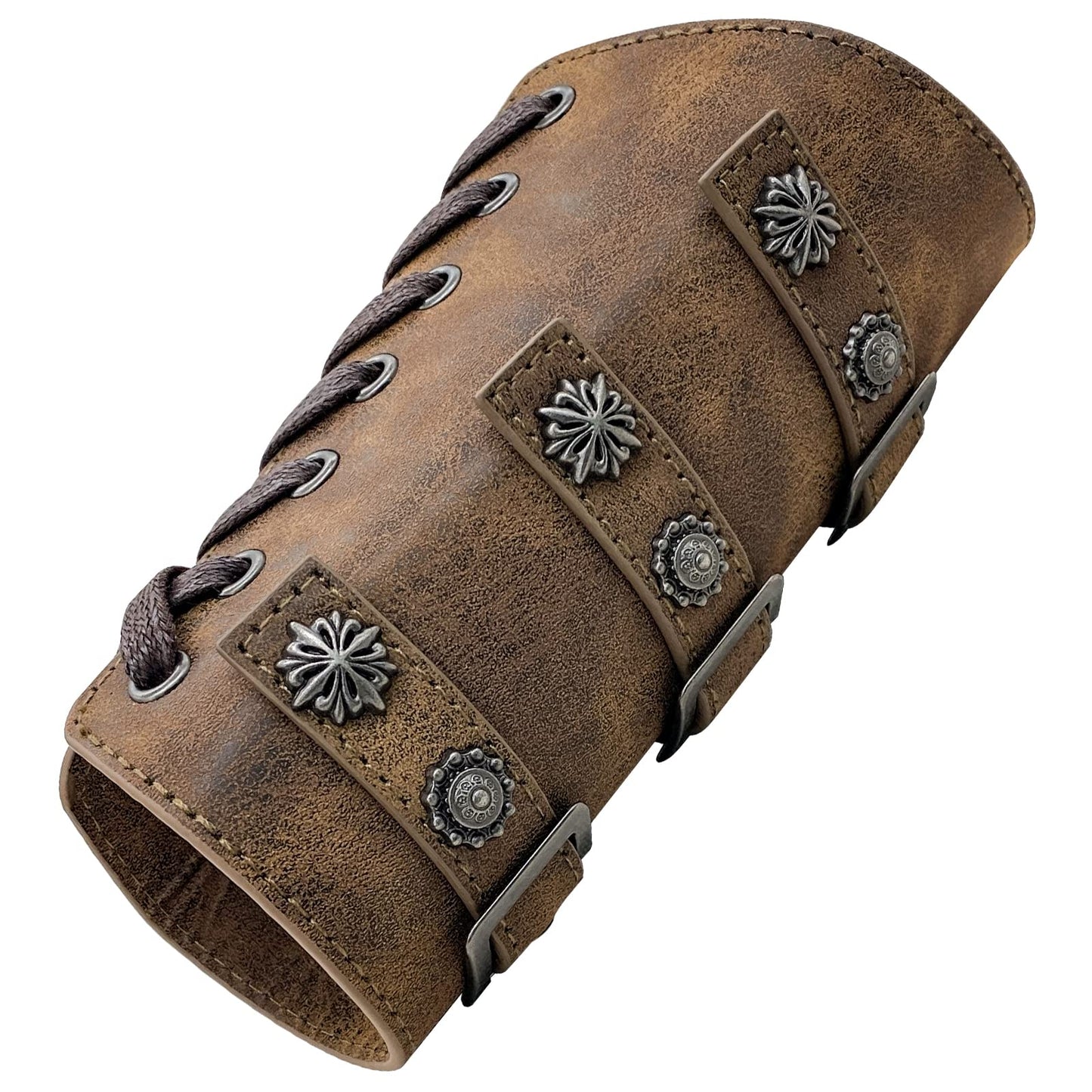 JAOYU Leather Bracers Arm Armor Viking Cuffs