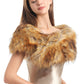 Soul Young Faux Fur Collar Women's Neck Warmer Scarf Wrap 80cm,31.5in A-nature