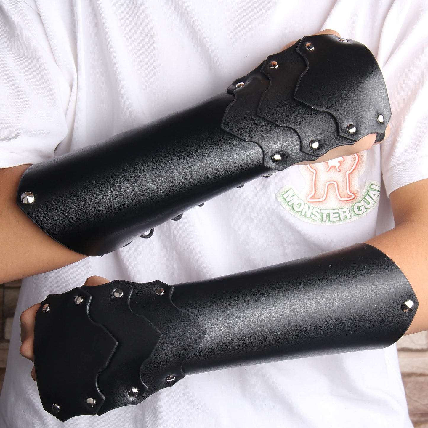 Leather Gauntlet Wristband Wrist Armor