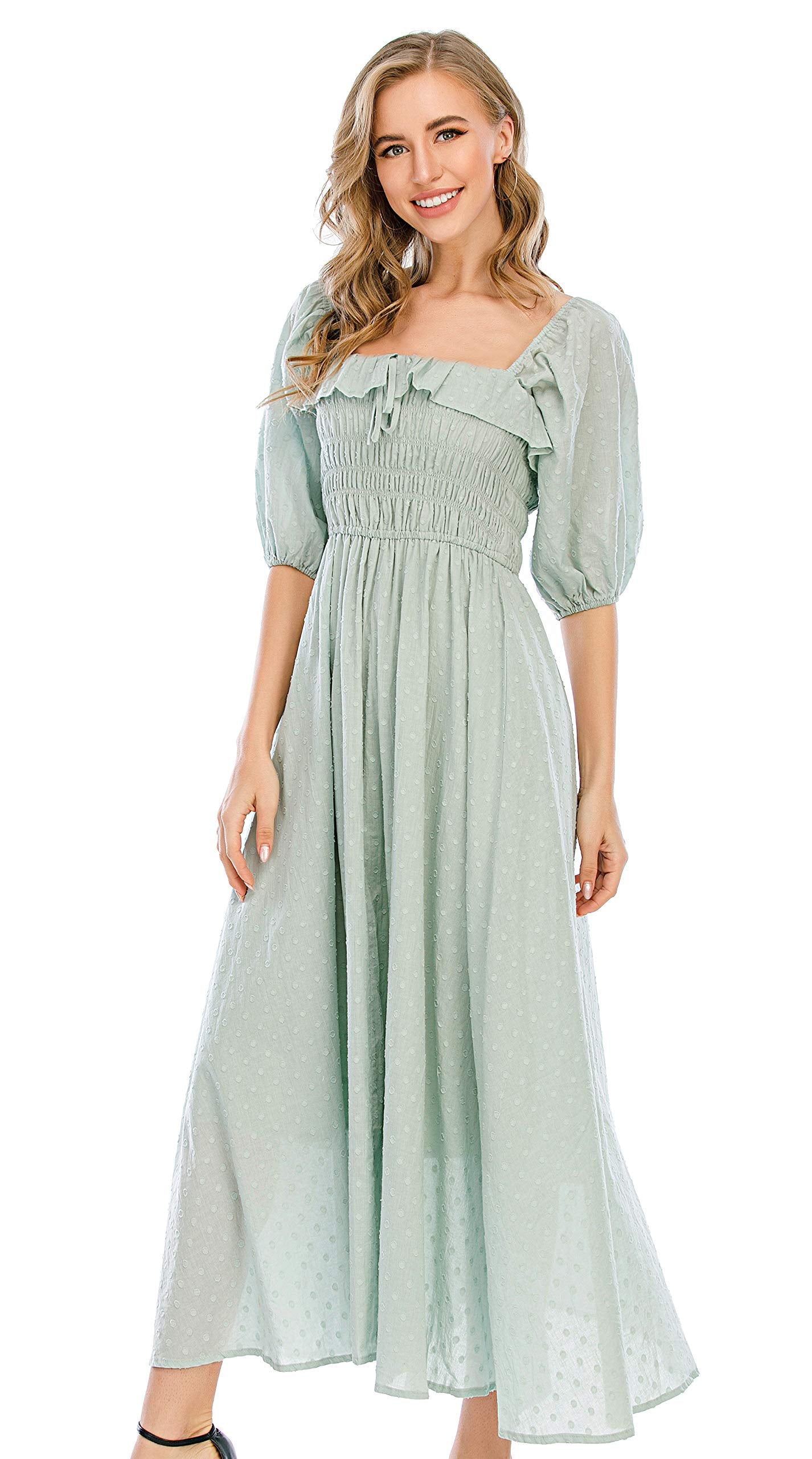 Half Sleeve Linen Dress