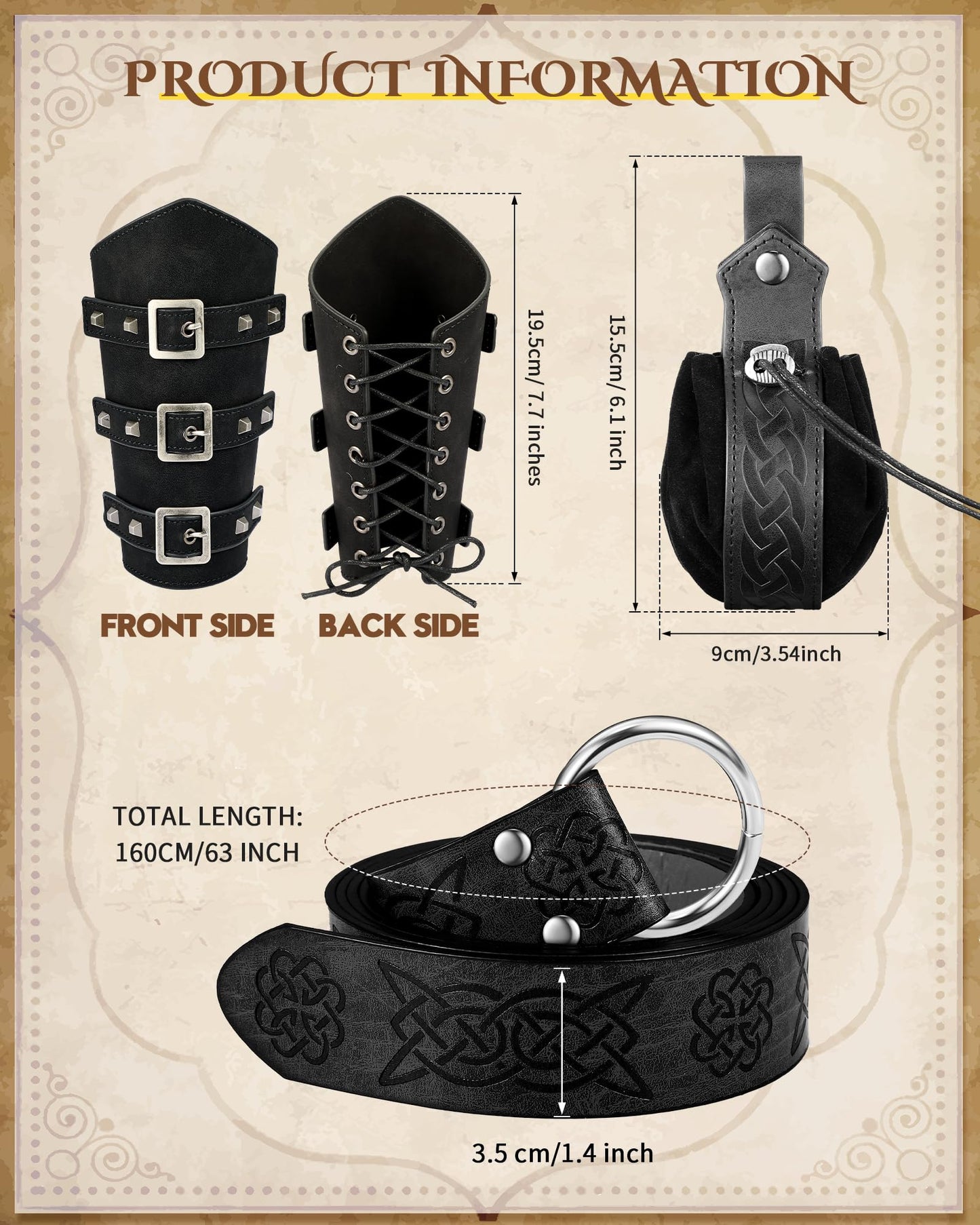 Medieval Viking Belt Leather Belt