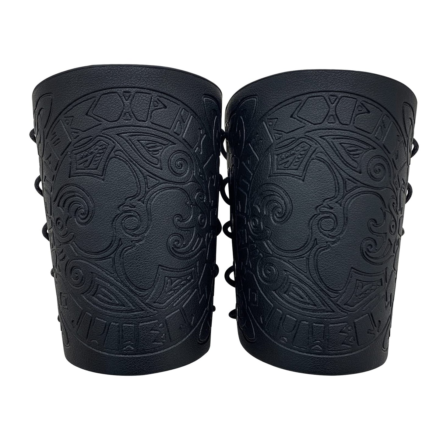 HiiFeuer Viking Arm Bracer, Embossed Norse Symbol