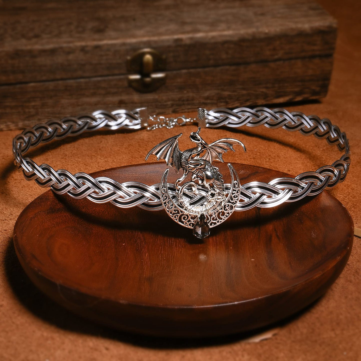 Braided Metal Circlet Crown