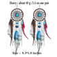 Punk Vintage Long Tassel Feather Beads Drop Wolf Tooth Pendant Earring Fish Hook Earrings Brown A