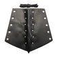 GelConnie Leather Gauntlet Wristband Viking Leather Arm Guard Medieval Armor Bracers Leather Armband Wrist Guards Cosplay Black Leather Bracers