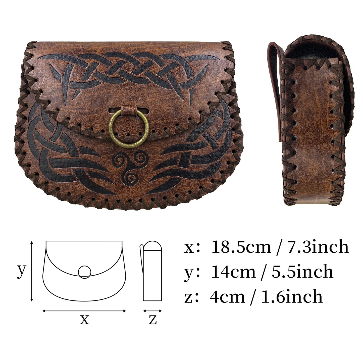 Viking Embossed Belt Bag