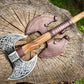 Double Sided Norse Knotwork Viking Battle Axe