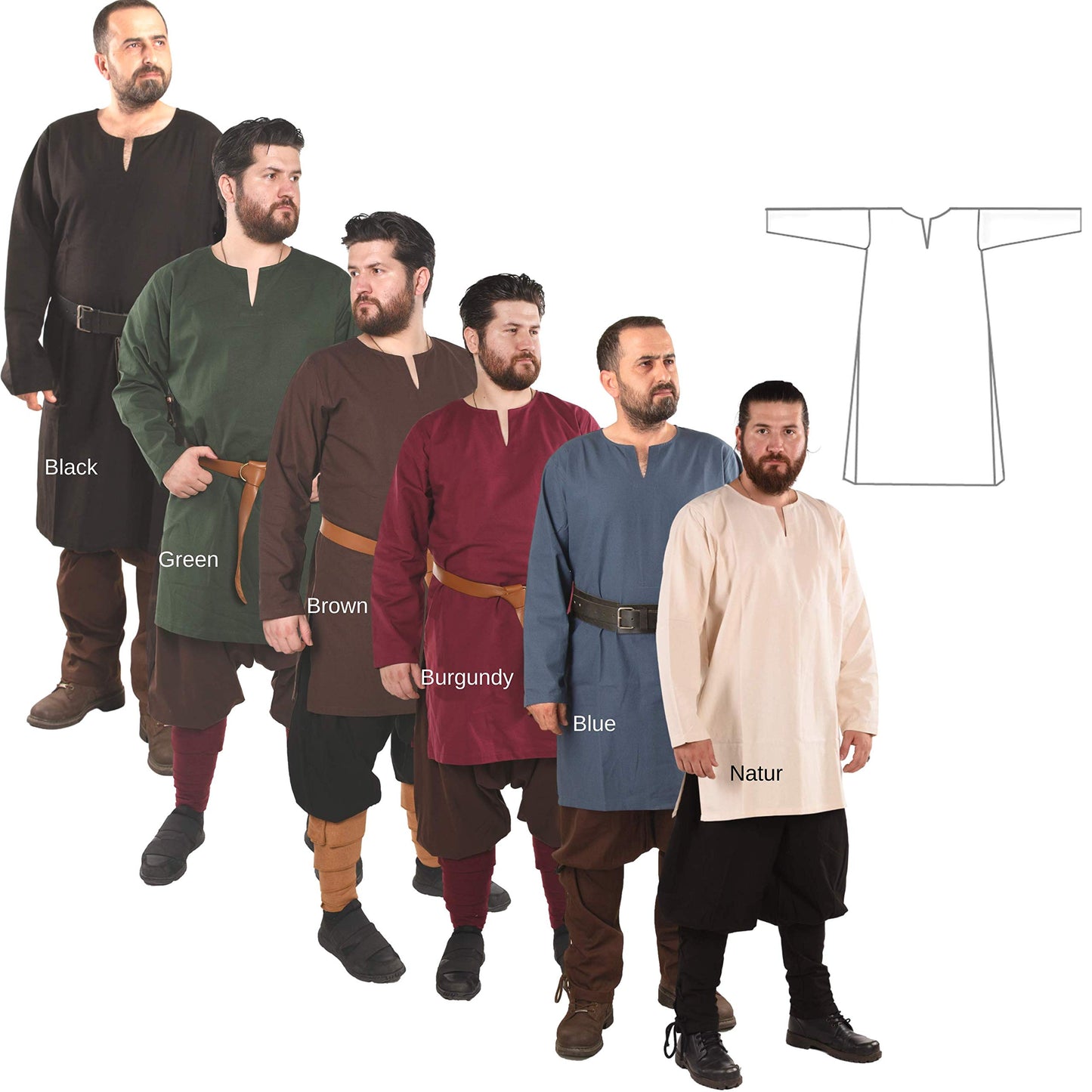 Medieval, Viking and LARP Undertunic