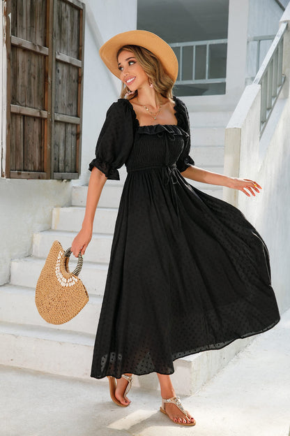 Half Sleeve Linen Dress