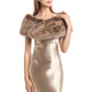 Soul Young Faux Fur Collar Women's Neck Warmer Scarf Wrap 80cm,31.5in A-nature