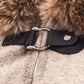 Women Winter Fashion Faux Fur Trim Layers Hooded Cardigan Warm Cape Sweater Cloak Navy
