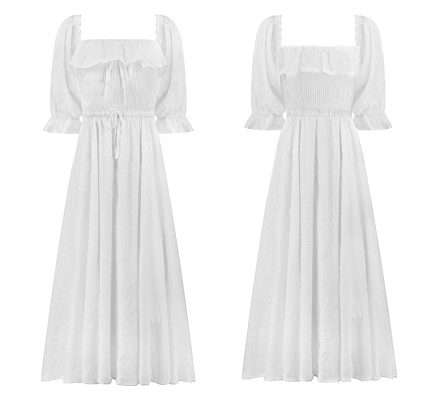 Half Sleeve Linen Dress