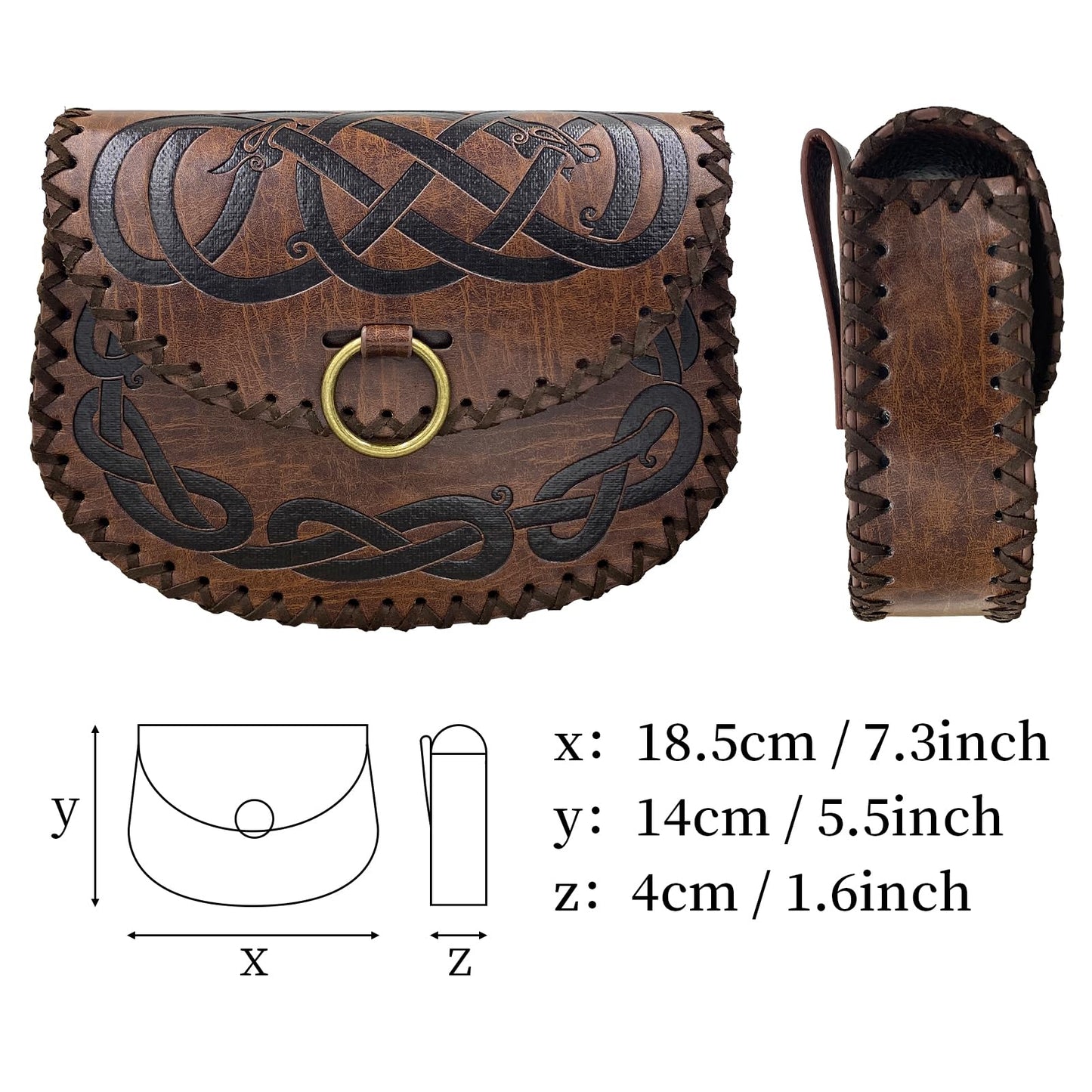 Viking Embossed Belt Bag