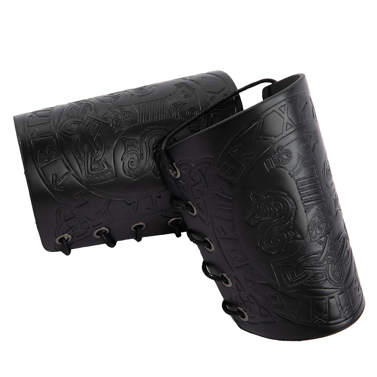 HiiFeuer Viking Arm Bracer, Embossed Norse Symbol