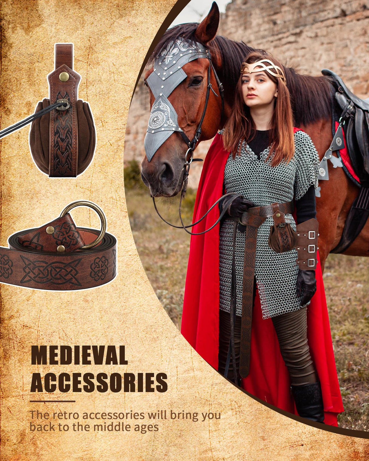 Medieval Viking Belt Leather Belt