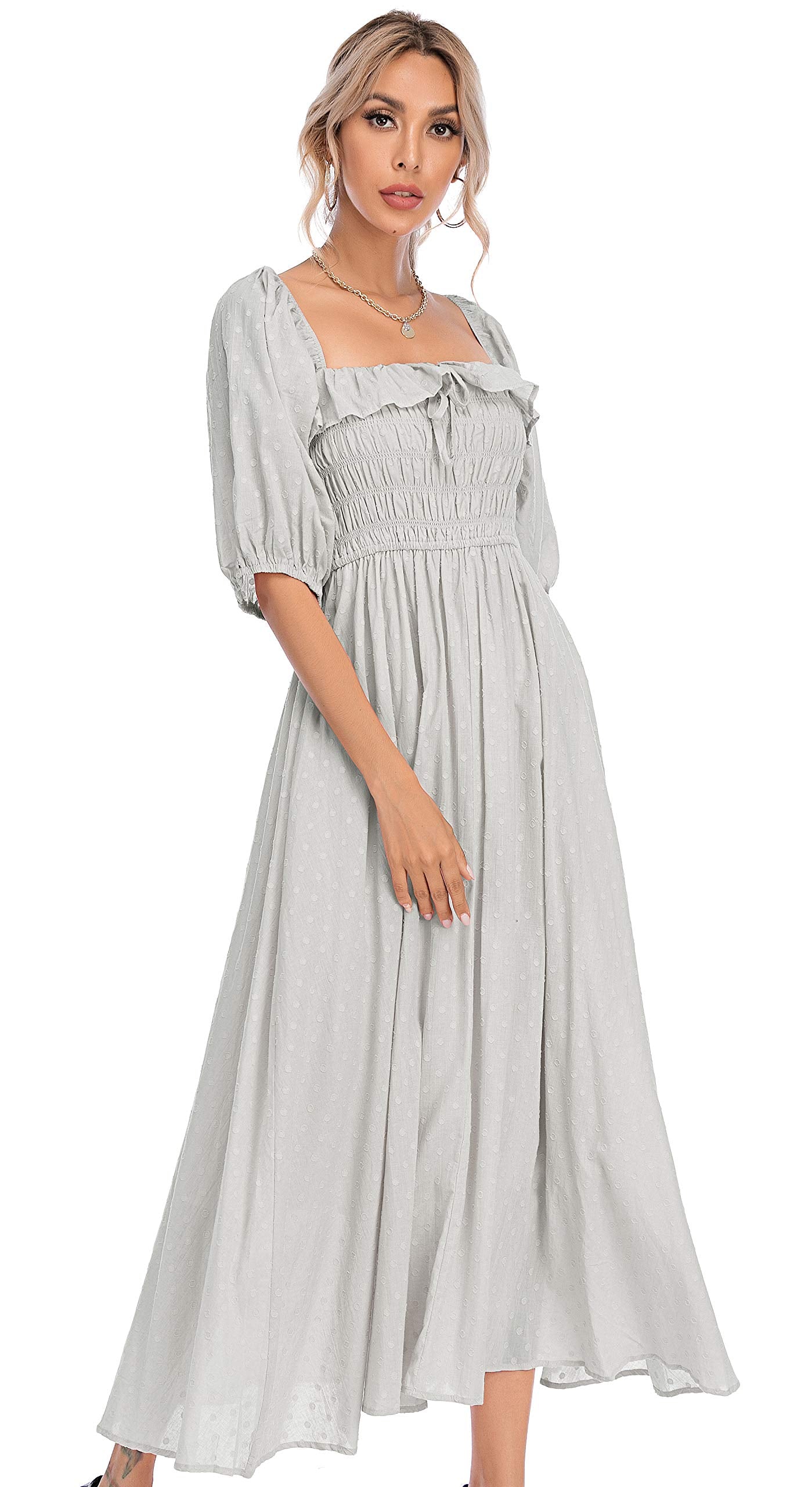 Half Sleeve Linen Dress