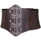 Medieval Knight PU Leather Corset Belt Shawl Men Renaissance Half Shoulder Cape Scarf Buckle Bracers Retro Accessories One Size Type1