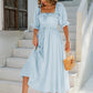 Half Sleeve Linen Dress