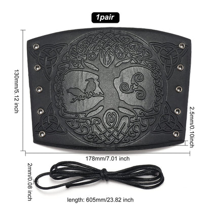 GORGECRAFT Leather Bracers Arm Armor