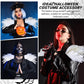 Ramede 4 Pcs Feather Epaulet Shrug Shoulder Strap Feather Cape for Bride Wedding Valentine's Day Angel Costumes Party Gift Black Feather With Beads