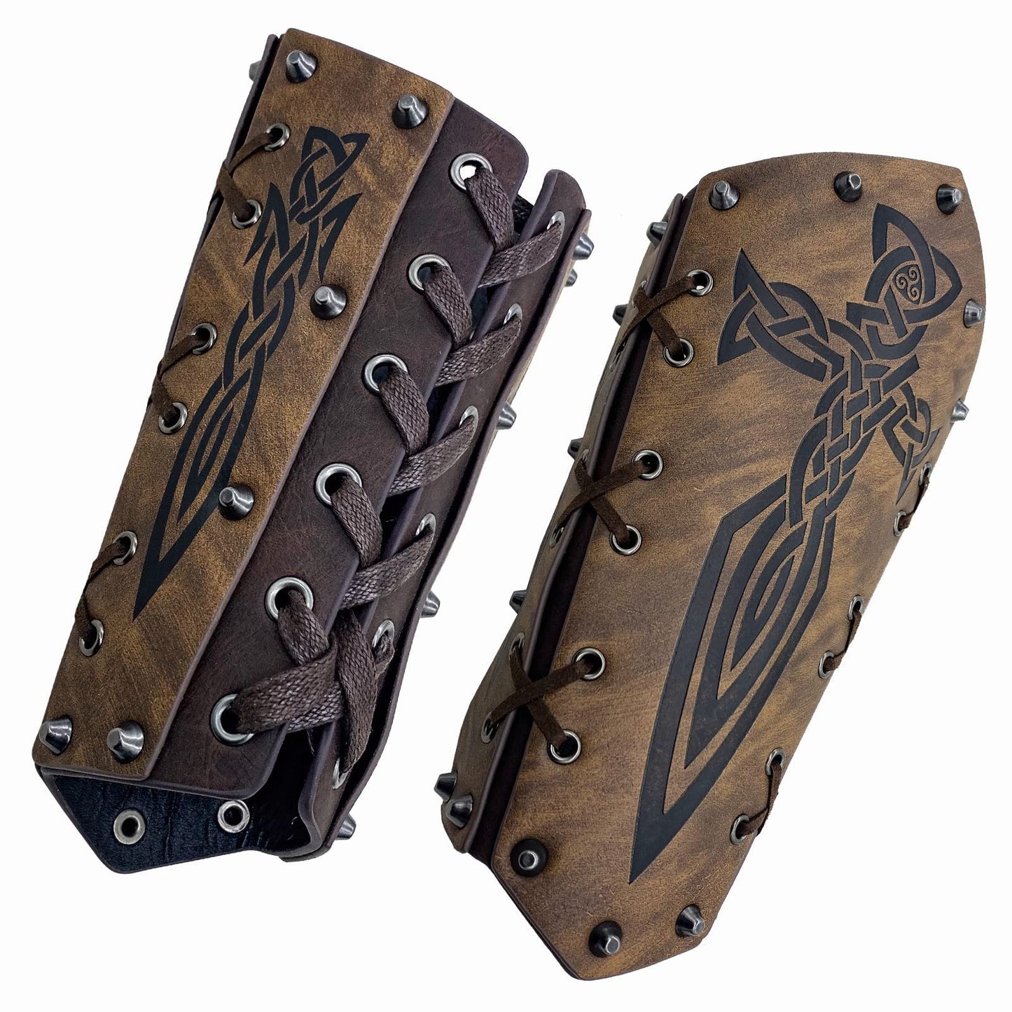 Leather Bracer Arm Cuff Armor Medieval Vambrace