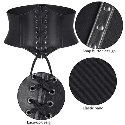 Faux Leather Cincher and Bracers