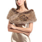 Soul Young Faux Fur Collar Women's Neck Warmer Scarf Wrap 80cm,31.5in A-nature