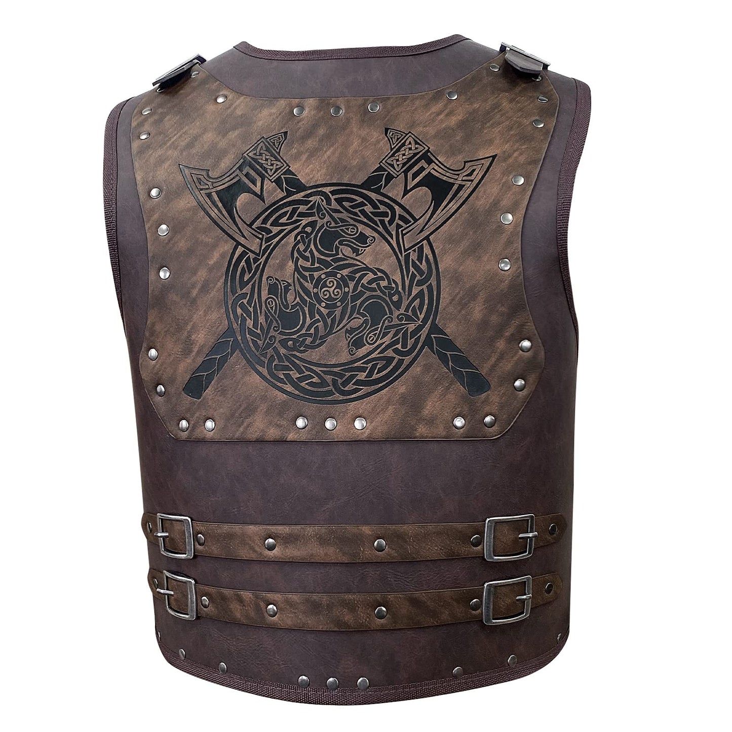 HiiFeuer Viking Warrior PU Leather Chest Armor