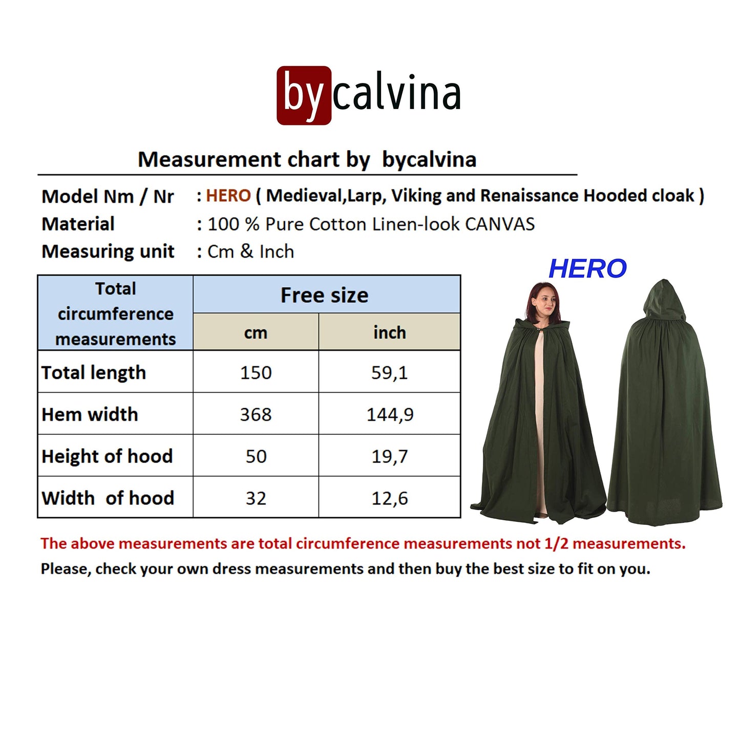 Norse Merchant Medieval Hooded Viking Cape