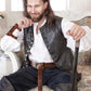 Renaissance Viking Retro Knight Belt Embossed O Ring 3 pcs