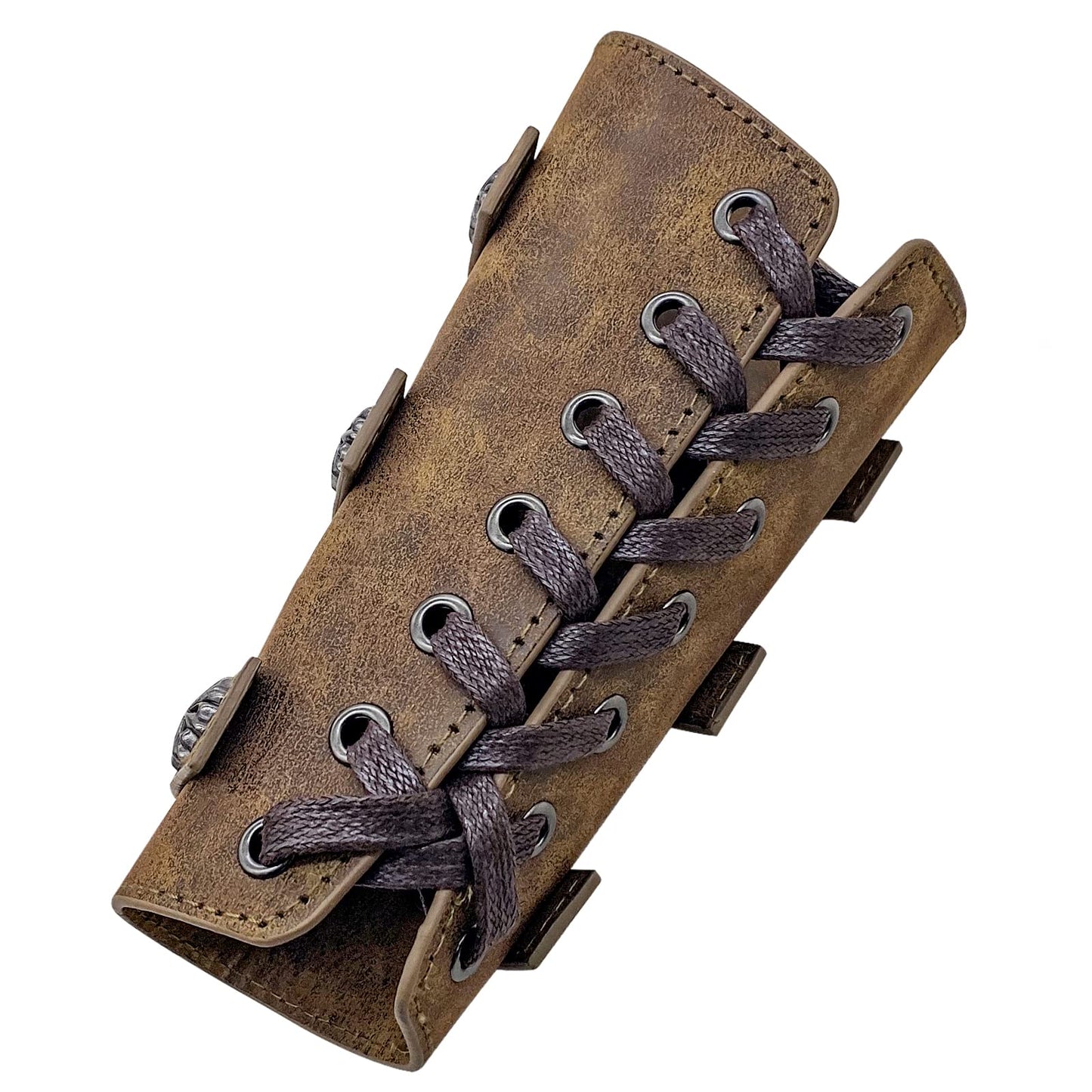 Jeilwiy Viking Bracers Medieval Leather Bracers