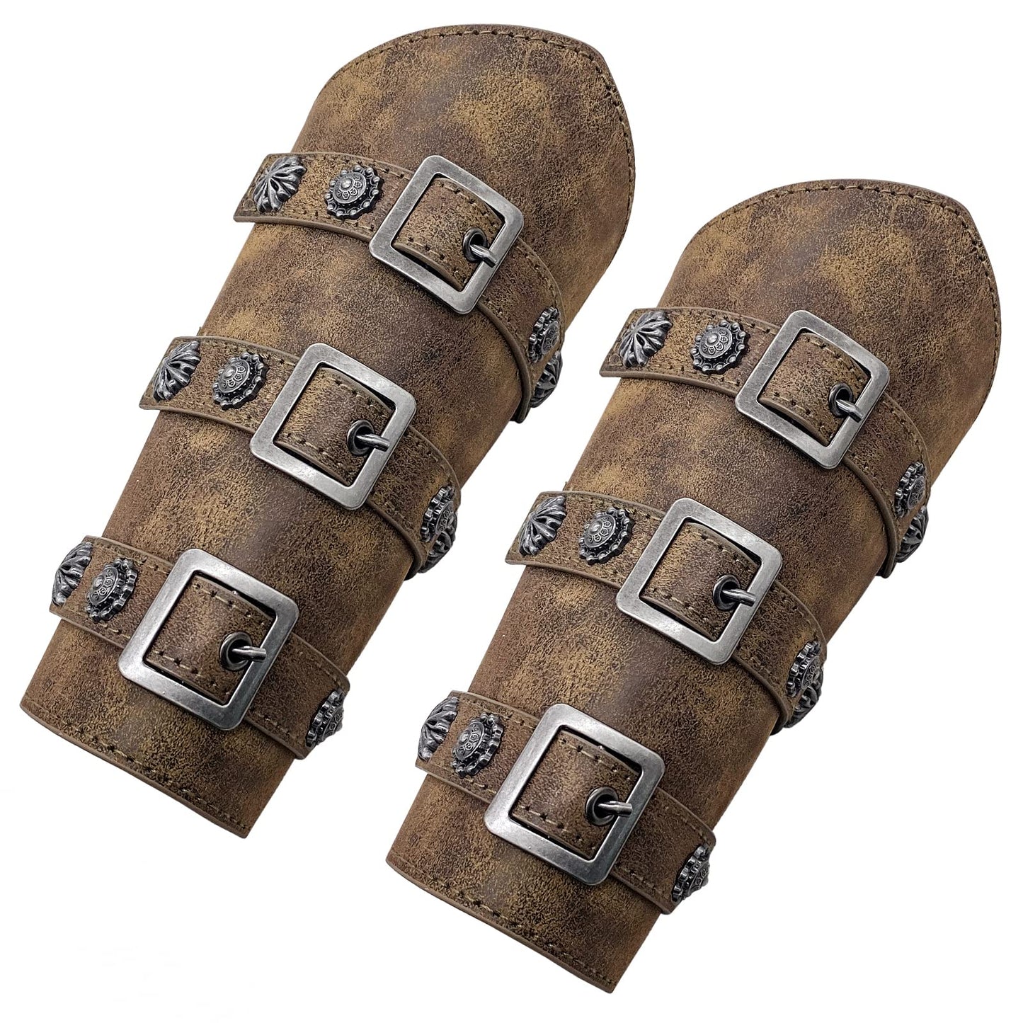 JAOYU Leather Bracers Arm Armor Viking Cuffs