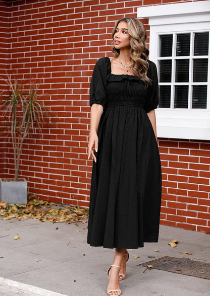 Half Sleeve Linen Dress